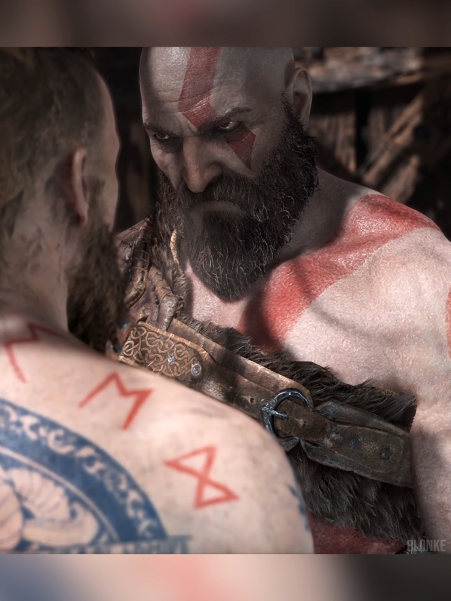 Kratos' First Fight with The Stranger In God of War (2018) #godofwar #godofwar4 #playstation5