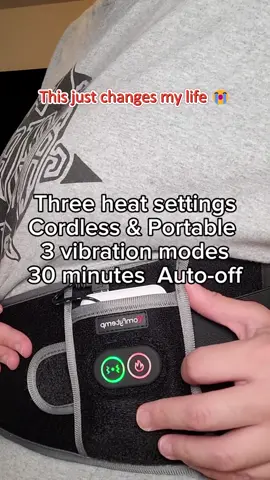 Life changer#wearable #period #heatingpad #backpain #Comflytemp #comfortable #cordless 