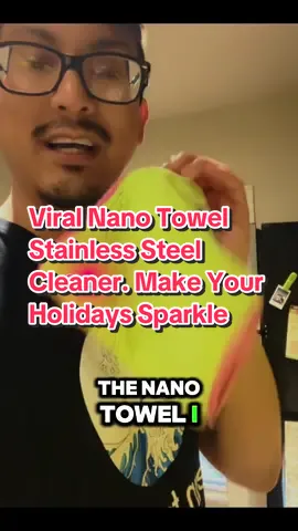 Nano Towels Stainless Steel Cleaner | The Amazing Chemical Free Stainless Steel Cleaning Reusable Wipe Cloth | Kid & Pet Safe 1 7x16 (1 pc) Anti-grease Kitchen Household Glass Microfiber Smooth #nanotowel #nanotowelstainlessstealcleaner #nanolon #nanolonweave #falldealsforyou #christmasgiftidea #stockingstuffer #tiktoksale