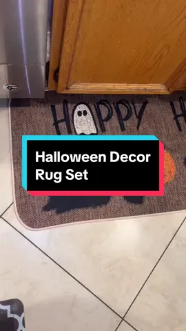 Halloween Decor Rugs for kitchen or home. Only $13! In stock NOW! #fallfreshness #tiktokshopfinds #giftideas #falldealsforyou #halloweenlook #tiktokshopblackfriday #fall #halloweendecor #halloween2024 #halloweenrug #Home #homedecor #DIY 