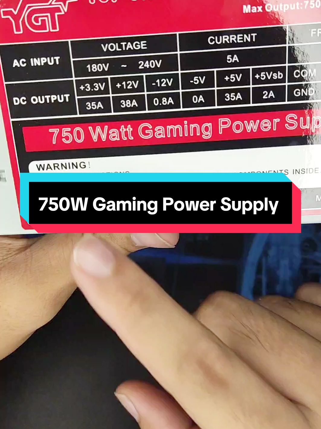 Murang Power Supply na 750w meron na ng 6 pin pang GPU, Check nyo na  #FuelYourPCWithYGT750 #YGT750PowerUnlocked #WattPowerYouNeed #YGT750Boost #PeakPerformanceYGT750 #PowerYourDreamBuild #UnstoppablePowerYGT750 #750WattsOfPurePower #YGT750MaxEfficiency #YGT750ChargeAhead #PlugIntoPowerYGT750 #UltimatePowerYGT750 #YGT750ForTheWin #EmpowerYourPC #YGT750WattWonder #NextLevelPowerYGT750 #StayPoweredUpYGT750 #BuildStrongWithYGT750 #YGT750WattMatters #PowerInYourHandsYGT750 #WattsToWinYGT750 #YGT750WiredForPower #EffortlessPowerYGT750 #MaxOutWithYGT750 #YGT750BuiltForPerformance #Power #Powersupply #pcpowersupply #750w #PSU 