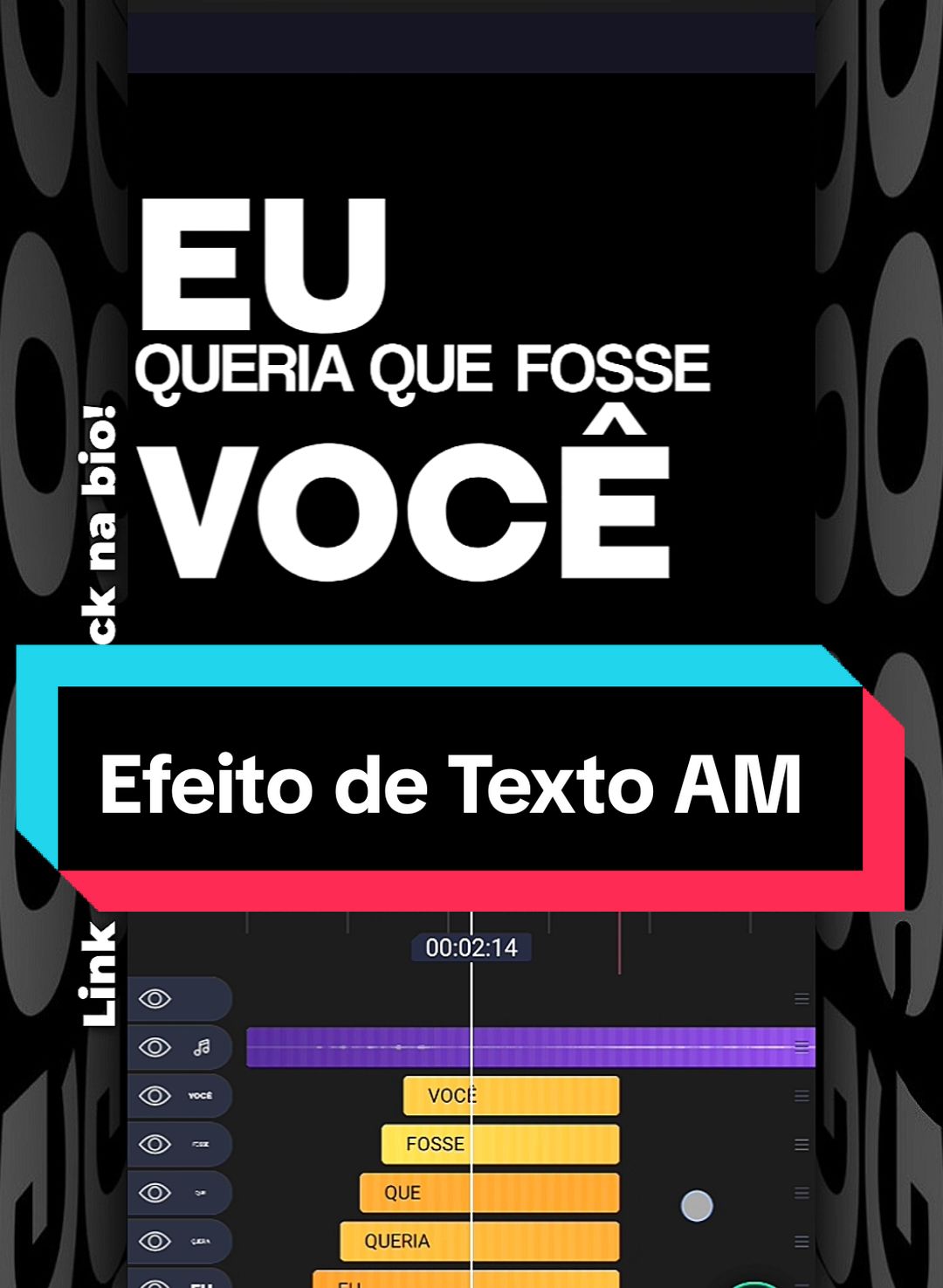 Eu queria que fosse você... . . . . . . . #tutorial #texto #euqueriaquefossevoce #tutorialalightmotion #aligntmotion #tutorialdeedição 