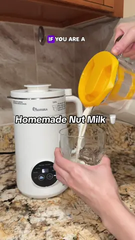 This nut milk machine is on big Sale right now 🥛✨ Make fresh nut milk, soy milk, and more at home with just the push of a button. So easy and delicious! #nutmilk #homemadenutmilk #nutmilkmachine #homemadenutmilkrecipes 