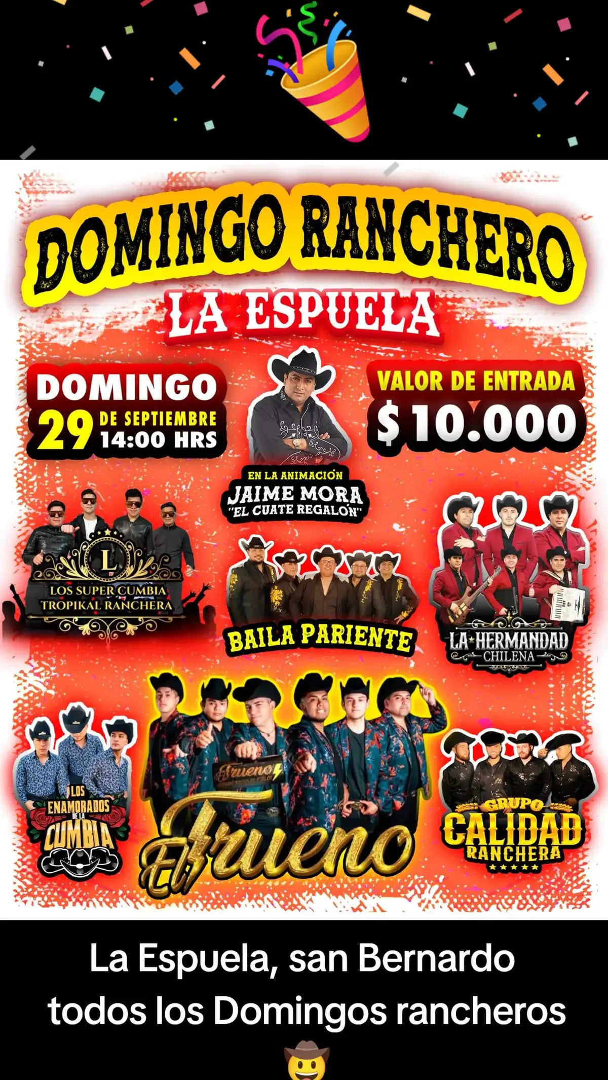 la Espuela san Bernardo 🤠  @Los Baila Pariente @El Trueno Oficial @La Hermandad Chilena @LosEnamoradosDeLaCumbiaOficial #cumbiaranchera #parati #viraltiktok #sanbernardo #sanbernardino #💃 