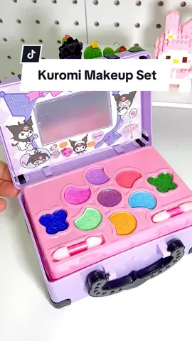 Hadiahkan anak perempuan set mekap kuromi ni, konfem suka😍 #makeupset #kuromimakeup #makeuptoy #makeupbox #kuromi 