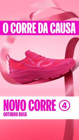 Novo OLYMPIKUS CORRE 4 Outubro Rosa 🎀 Curtiu? 100% do lucro das vendas será destinado para o setor de oncologia da Santa Casa de Porto Alegre. Disponível a partir de 30/09 no site @olympikus  #outubrorosa #pinkribbon #corre4 #tenisfeminino #rosa #teniscerto 