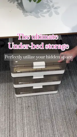The ultimate under-bed storage ，perfectly utilize your hidden space#storage #storagecabinet #fyp #fypシ゚viral #organizedhome #organization #organizationhacks #underbedstorage 
