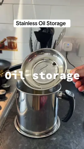 This oil storage is a much have in the kitchen #oilstoragejar #jar #tiktokshop #tiktokshopuk