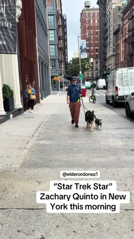 Star Trek Star Zachary Quinto spotted walking his dogs in New York City this morning. Quinto now gets to be the hero in ‘Brilliant Minds’ the new NBC medical drama (🎥) @elderordonez1 #zacharyquinto #startrek #nbc #blakelively #ryanreynolds #bradpitt #Love  #nyc #newyork #awesome #fyp #justinbieber #haileybieber #kimkardashian #kyliejenner  #newyork #selenagomez #taylorswift  #fun #girl