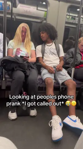 She called me out so quick 😖 #fyp #viral #prankvideo #funnyvideo #train #tfl #gonewrong 