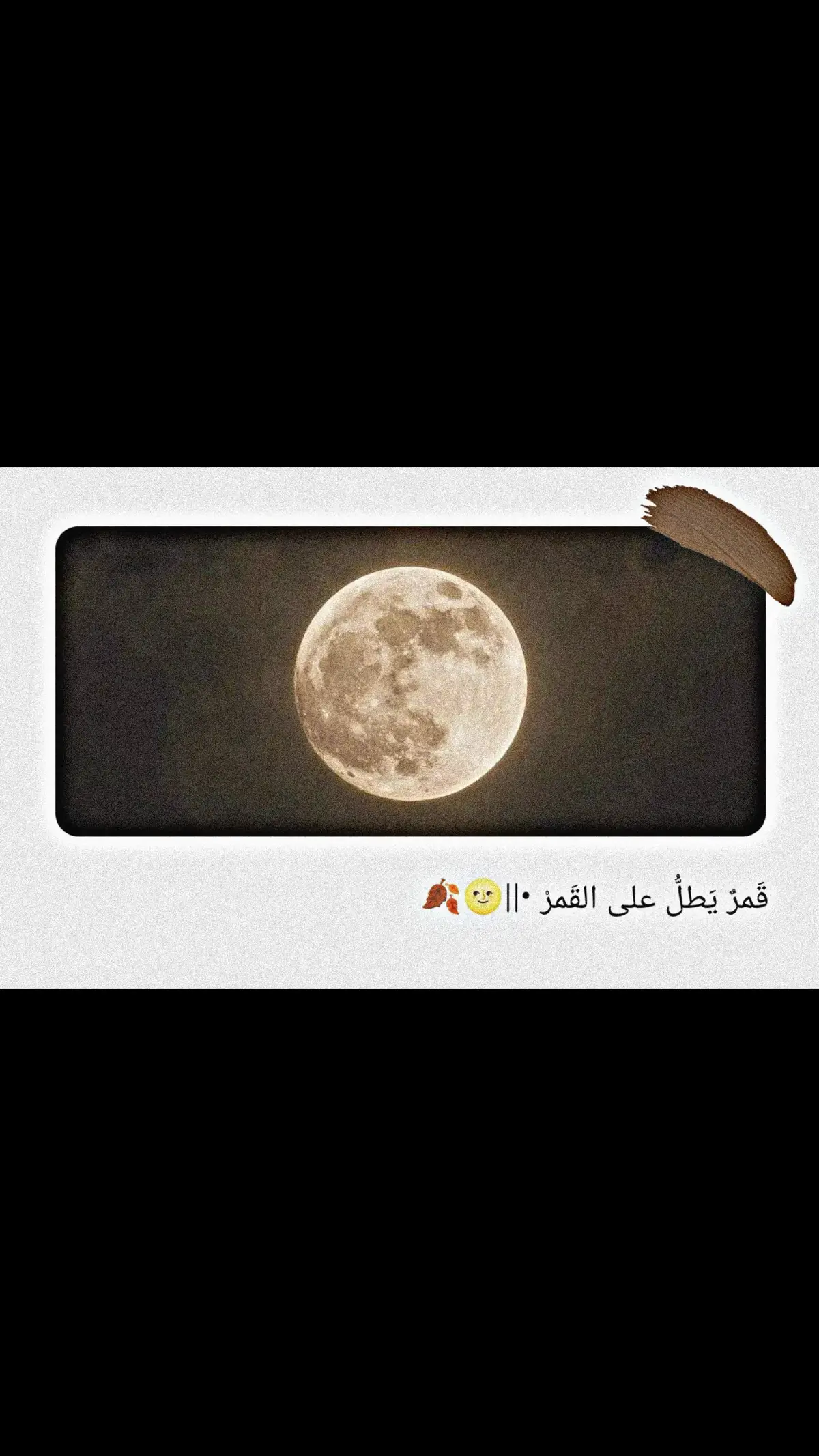 قَمرٌ يَطلُّ على القَمرْ •||🌝🍂