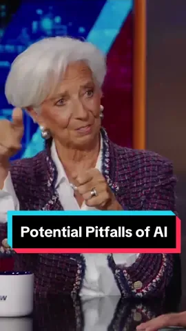 European Central Bank president Christine Lagarde has deep concerns about AI and the future of human jobs #DailyShow #ChristinLagarde #AI 