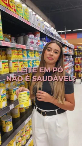 Leite em pó é saudável?🥛🤔 #nutricao #leite #mercado #dieta #emagrecimento #fyp 