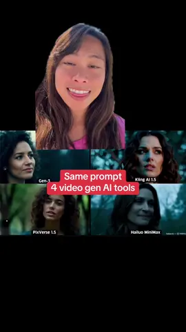 Comparing the same prompt across 4 different AI video generators. Whats your favorite? - which is best AI video generator? - how does Kling compare to Gen 3? - which AI video creator model should I use? #ai #aivideo #sabrinaramonov #artificialintelligence #greenscreenvideo 