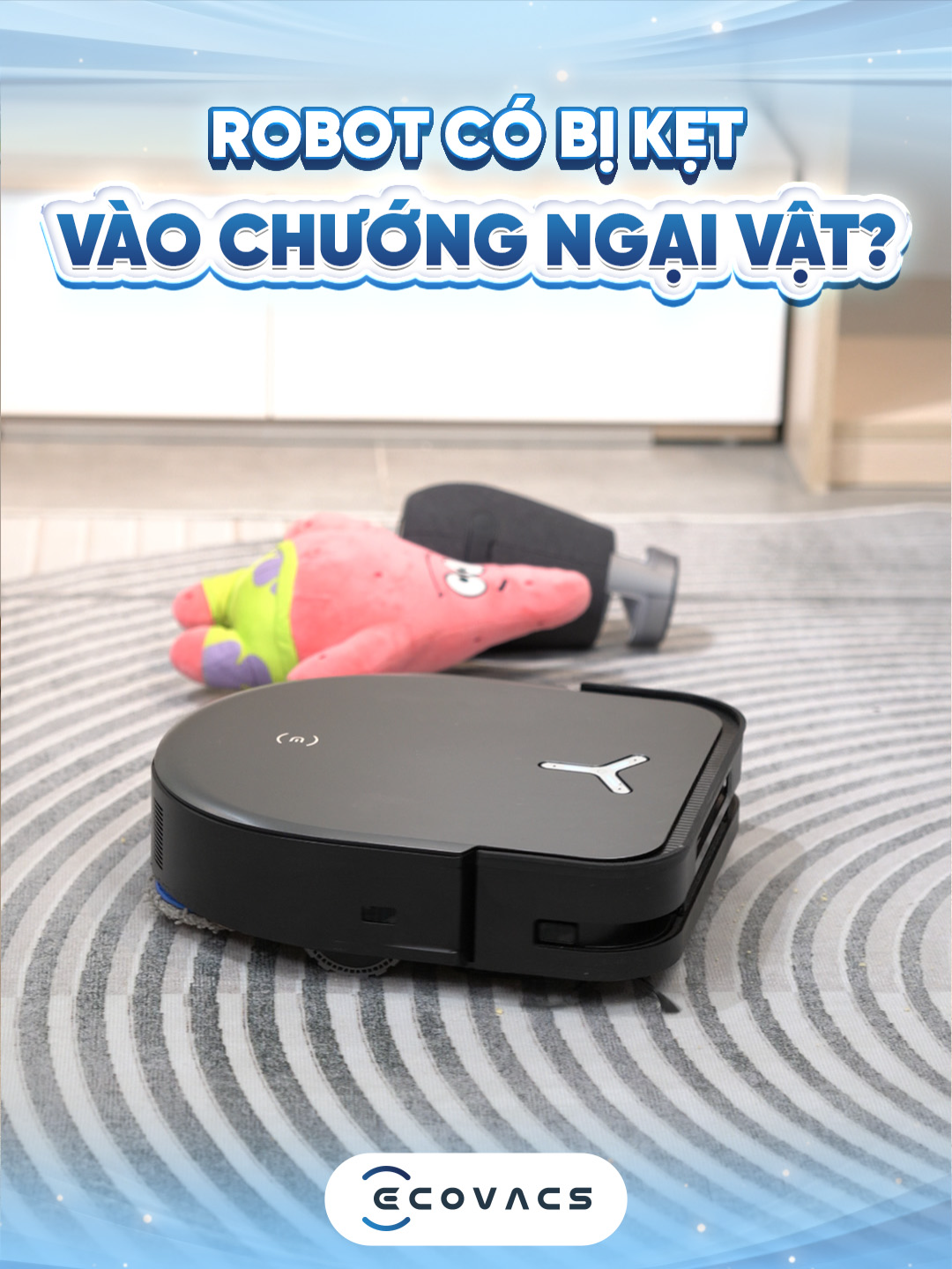 Robot và chướng ngại vật, phải làm thế nào đây? #gigavn #hoplongecomerce #ecovacs #ecovacsvietnam #deebotx5proomni