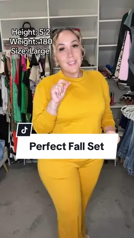 Get cozy and chic this fall with the perfect lounge set! Soft and stretchy fabric, warm earthy tones, and it’s both stylish and comfortable for those crisp autumn days. 🍂✨ #CozyFallVibes #FallFashion #SweaterWeather #AutumnAesthetic #ComfyAndCute #PumpkinSpiceSeason #OOTDFall #FallTrends #StayWarmStayChic #curvy #curvytiktok #tiktokshop #tiktokmademebuyit 