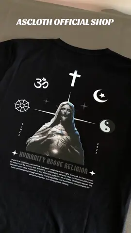 Humanity Above Religion 🔥🔥 Sablon DTF feel Plastisol 😍 #fyp #tshirt #kaos #ascloth 