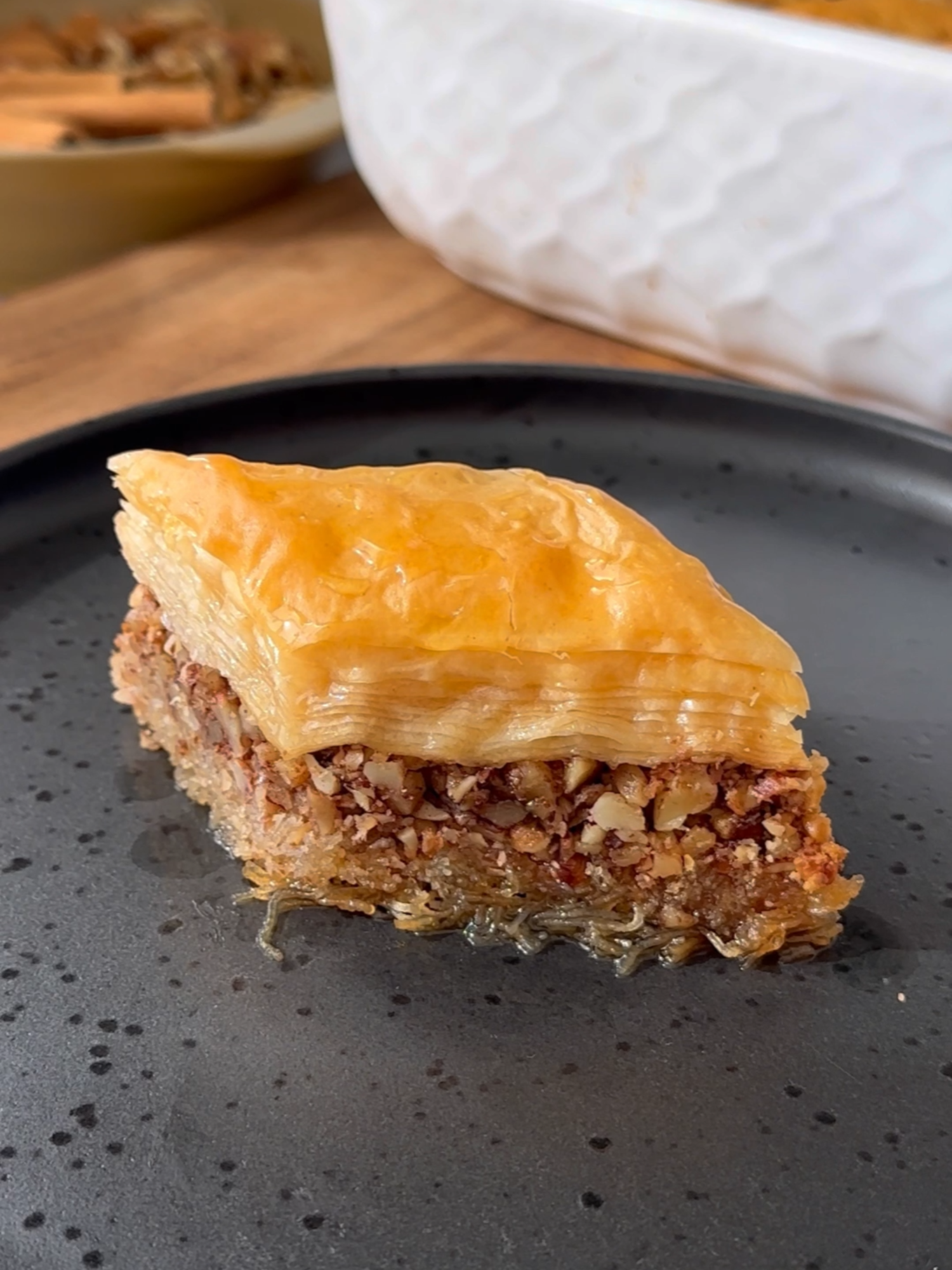 KATAIFI BAKLAVA. A layer of crispy Kataifi Pastry on the bottom, delicious nuts and cinnamon in the centre, and a layer of crispy Fillo Pastry on top – it’s baklava taken to a whole new delicious level! You can find the recipe on the Antoniou Fillo Pastry website, here is the link which you can copy into your internet browser: https://antonioufillo.com.au/blog/recipes/kataifi-baklava  Recipe & video: @marys_kouzina for @antonioufillopastry #baklava #kataifi #kataifipastry #fillopastry