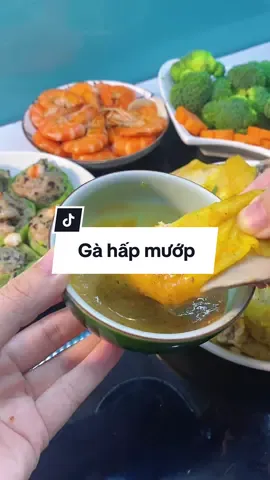 Gà hấp nấm đãi khách sộp ạ#ancungtiktok #xuhuongtiktok #noihap #noihap3tang #noihap3tanggilux #gilux 