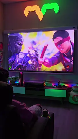 Noob Saibot wins 🔥 Fatality & Animality 🤯 Mortal Kombat 1 DLC is 🔥 @Warner Play  👈 #setup #videogames #mortalkombat #mk1 #projectorscreen 