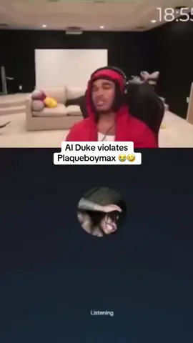 AI Duke violating Plaqueboymax 😭  #plaqueboymax #plaqueboymaxclips #dukedennisclips 