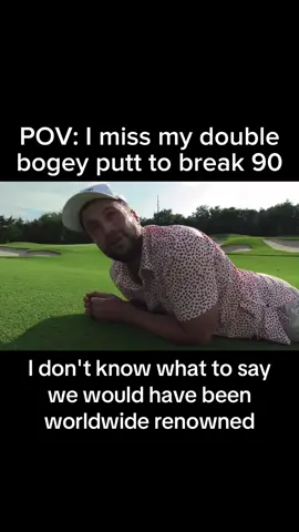 Happens to the best of us🫤 #golf #golfvideo #golftiktok #golfswing #break50 #bryson #Meme 