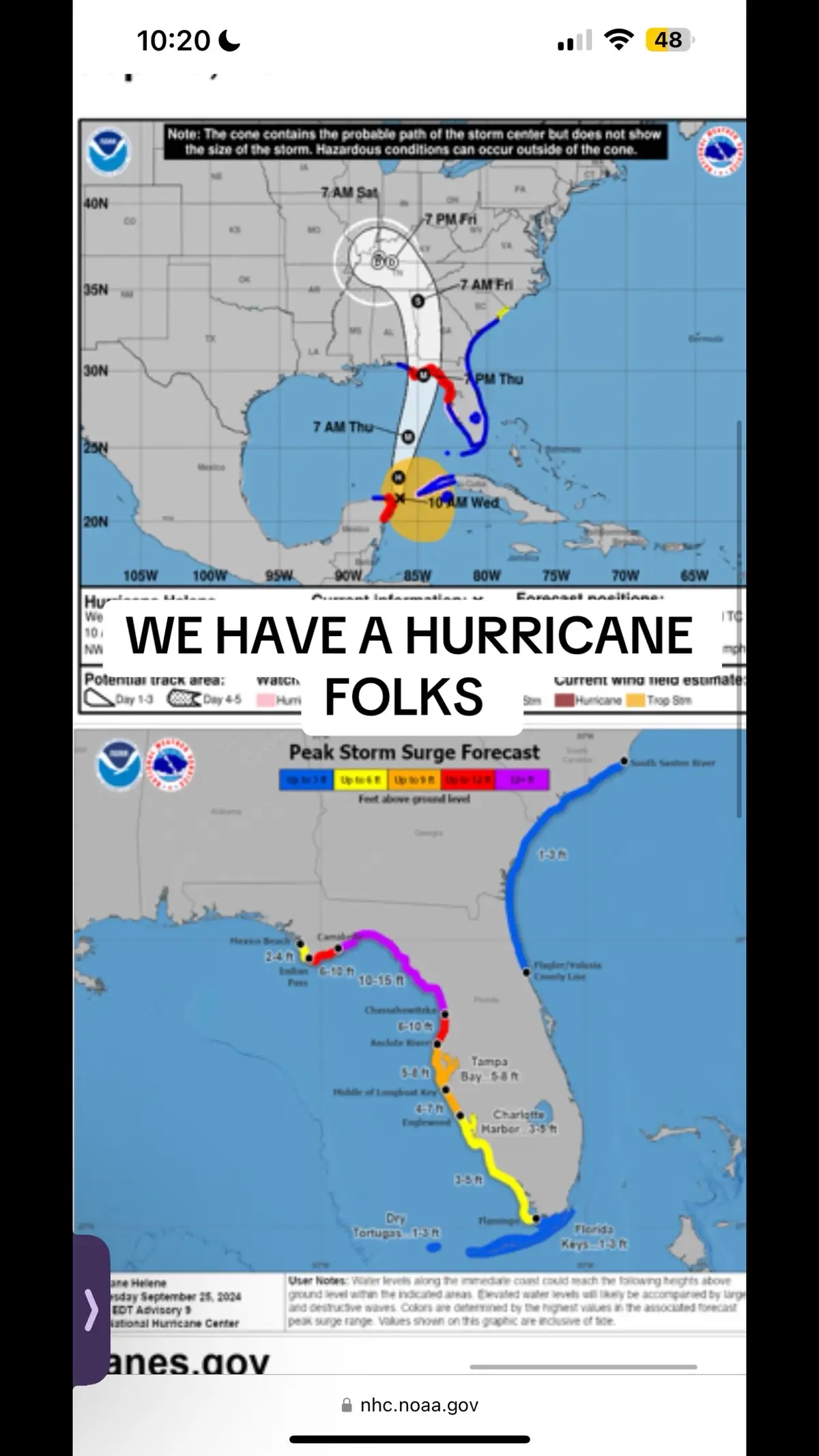 #fyp #hurricane #helene #florida #cat4 