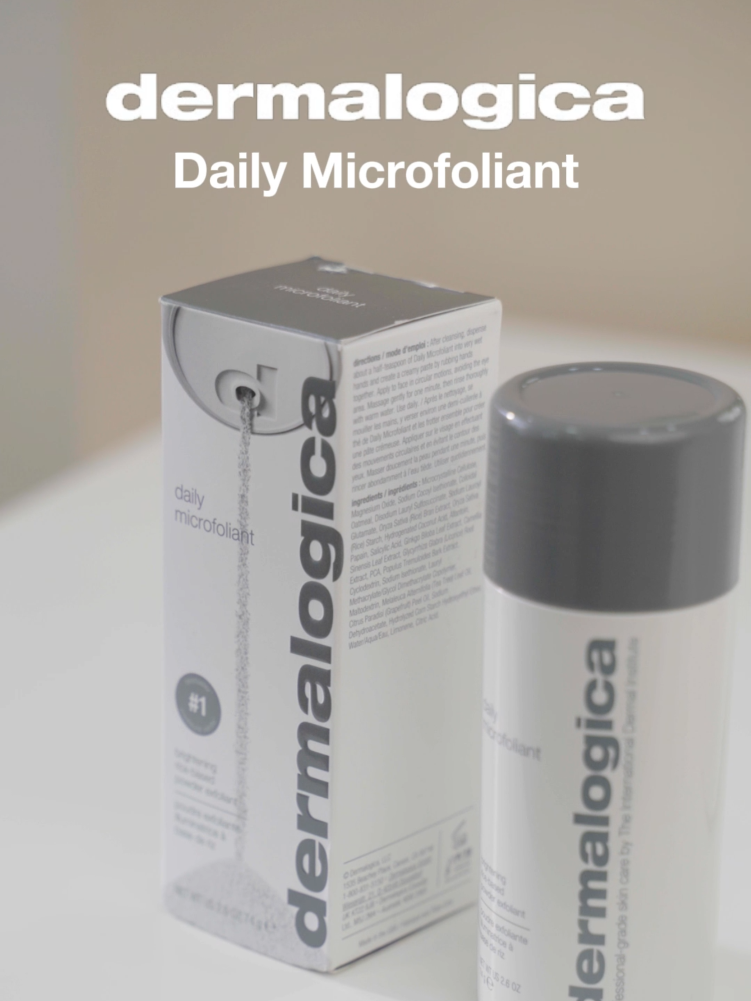 Cùng Dermalogica tìm hiểu cách sử dụng sản phẩm bột tẩy tế bào chết cám gạo Daily Microfoliant đang được yêu thích nhất trong thời gian gần đây bạn nhé! #dermalogica #dermalogicavn #taytebaochet #taydachet #dailymicrofoliant #bottaydachet #camgao #chamsocda #chamdakhoahoc #skincare