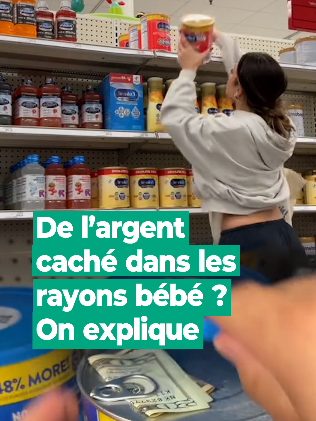 Sur TikTok, ces mères de famille glissent des billets dans les rayons bébé des supermarchés ? On vous explique la trend#shedeservedthepurse  #trendtiktok #MomsofTikTok