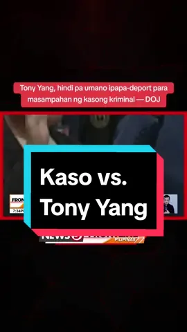 Posible umanong maharap sa kasong kriminal ang kapatid ni dating presidential economic adviser Michael Yang na si Tony Yang. Prayoridad umano ng Department of Justice ang panagutin si Yang kaysa ipa-deport siya. #FrontlinePilipinas #News5 #BreakingNewsPH 