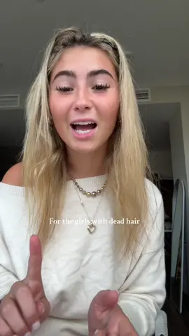 Me 🤝 dead hair ❤️ #friedhair #deadhair #hair #hairstyles #hairtutorials #relatable 