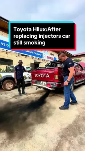 Toyota Hilux:After replacing injectors car still smoking #injector #exhaustsystem #smoking #exhaustsystem 