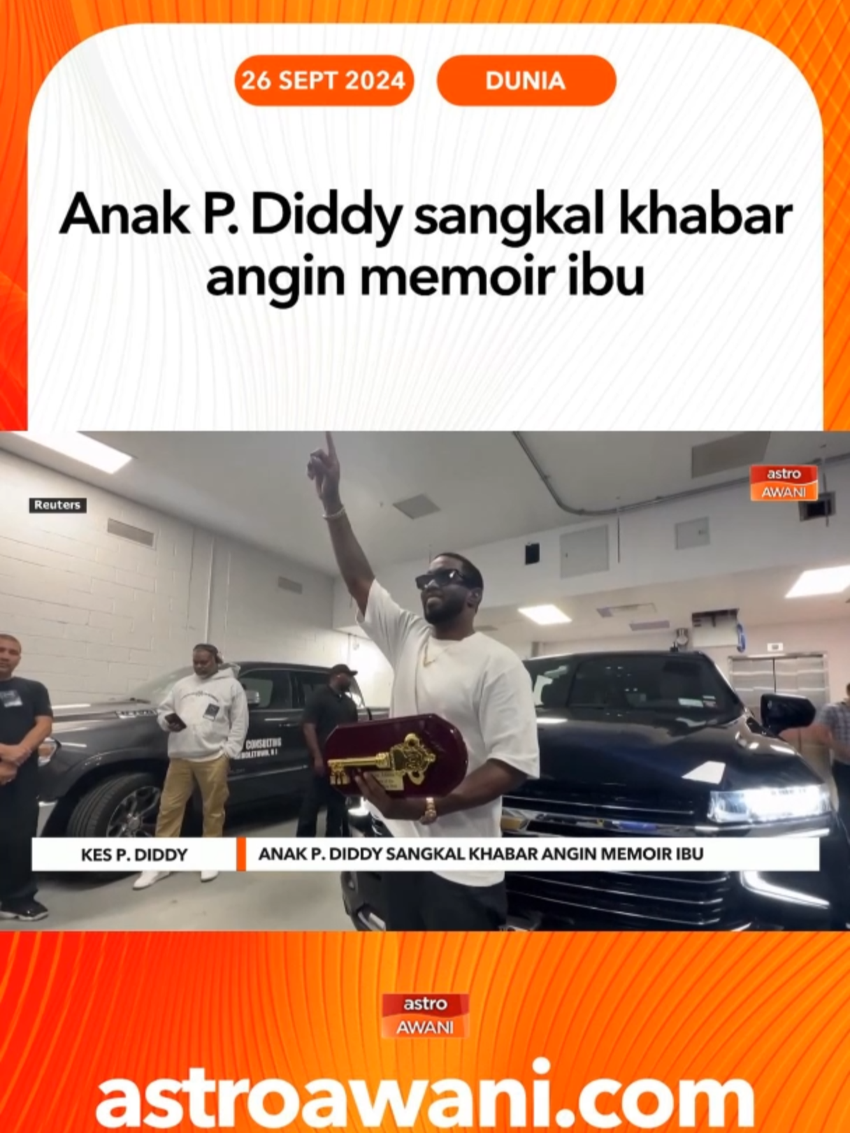 Anak-anak kepada penyanyi kontroversi, Sean Diddy Combs atau P. Diddy akhirnya membuka mulut menyangkal dakwaan yang dibuat menerusi buku 'Kim's Lost Words: A Journey for Justice, from the other side...