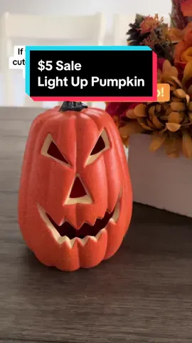 Where would you decorate with this cute little pumpkin? #pumpkinseason #spooky #falldecor #spookyseason #pumpkindecor #deals #flashsale 