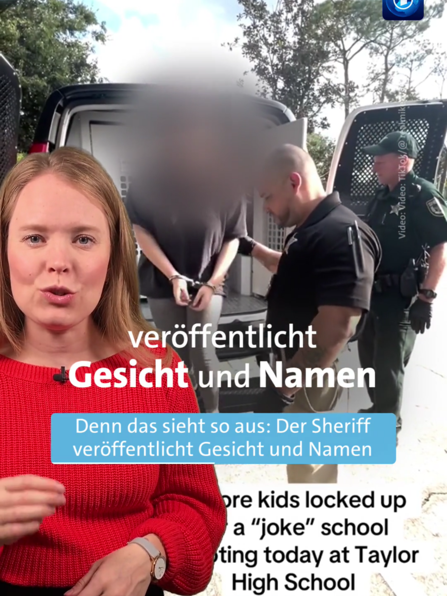 Der Sheriff droht auch damit, die Eltern vorzuführen. #tagesschau #nachrichten