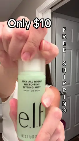 Setting spray that is light and affordable! #makeup #settingspray #elfmakeup 