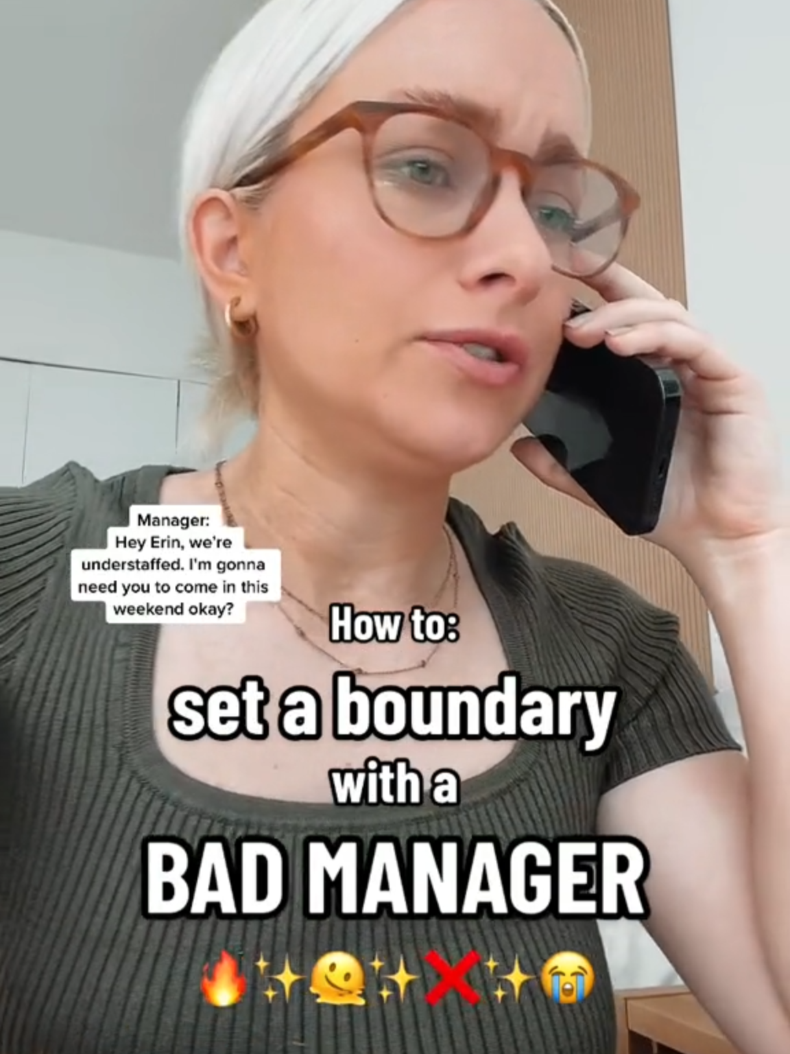 👉 remember: these types of managers are overwhelmed and they don’t handle being told no well. So reiterate that you WISH you could help, but it’s simply not possible #badboss #careeradvice #careerhelp #careertok #worklife