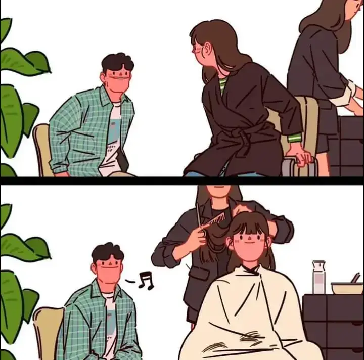 When she gets her hair done. 😍  🎨Credit: gyung_studio | IG