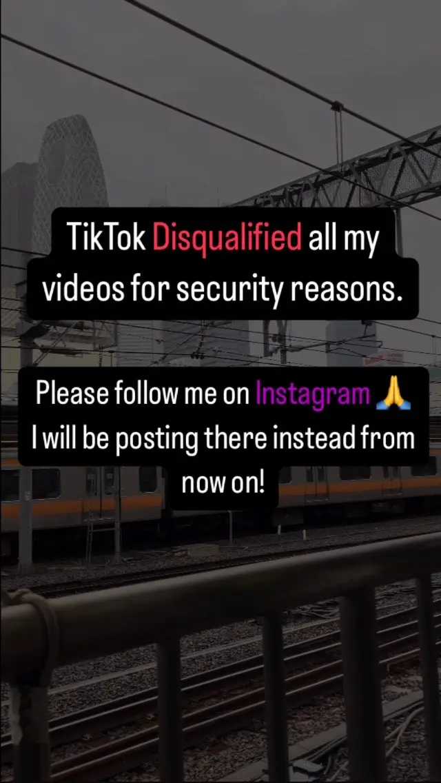 TikTok Japan has disqualified my videos for the 2nd time for no reason.. From now on I will focus on growing instagram account instead. If you enjoy daily life in Japan of a salaryman working in black company, please follow me there! 🙏