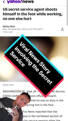 An incident occured in the Secret Service over the weekend. And secret service agent had a neglegent discharge while on duty and injured his foot. It is now making news headlines. #news #topnews #newstoday #sharednews #viralnews #trendingnews #newstok #newsanchor #breakingnews 