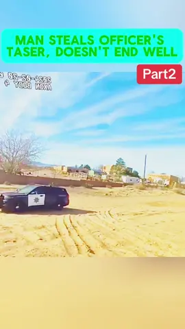 Man Steals Officer's Taser, Doesn't End Well #part2 #cops #copsoftiktok #police #policeoftiktok #lawenforment #viral #foryou #flypシ #foryoupage #usa_tiktok #arrested 
