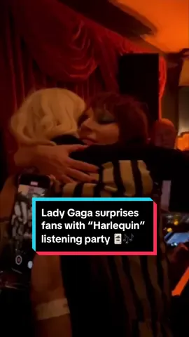 Lady Gaga surprised 130 lucky fans in London with an exclusive listening party for “Harlequin,” her companion album to #JokerFolieADeux! 🃏🎶 (🎥: via Universal Music Group) #ladygaga #joker #jokermovie #joker2 #harlequin 
