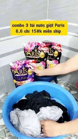 combo 3 túi nước giặt Paris 6kg 6 chỉ 150k miễn ship #emkieune #tiepthilienket #nuocgiat #nuocgiat3in1 #nuocgiatparis #nuocgiatxa #xuhuong 