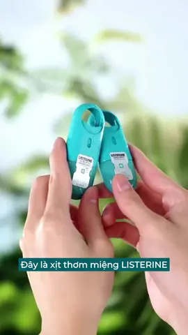 Hương thơm tươi mát, sảng khoái ngay lập tức với xịt thơm miệng tiện lợi Listerine Pocketmist #listerine 