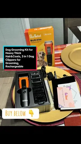 Dog Grooming Kit for Heavy Thick Hair&Coats, 🐾🐶3 in 1 Dog Clippers for Grooming, Rechargeable Cordless Pet Shaver with Storage Box, Quiet Dog Paw Trimmer for Small and Large Dogs Cats Animals #doggroomingkit #doggrooming  #doggroomer  #dogclippers #dogclipperset #dogs #dogsoftiktok  #TikTokShop #dealsforyoudays  #groomingclippers 