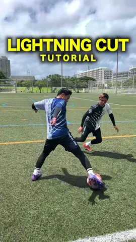 LIGHTNING CUT ⚡️ ~LEARN NEW SKILL!!~ #football#Soccer #footballskills #축구 #レガテドリブル塾　#REGATEドリブル塾 #サッカーママ #サッカーパパ
