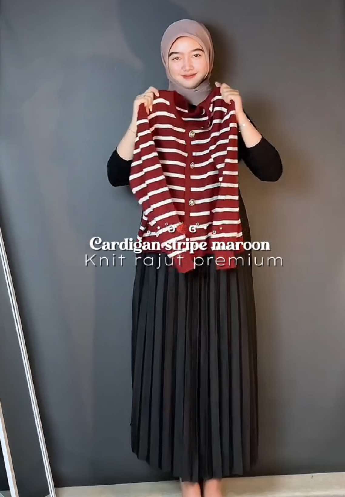 Nemu cardi rajut premium cakep bgt buat ootd an🫶🏻✨ #cardiganrajut #knitrajut #cardirajut 