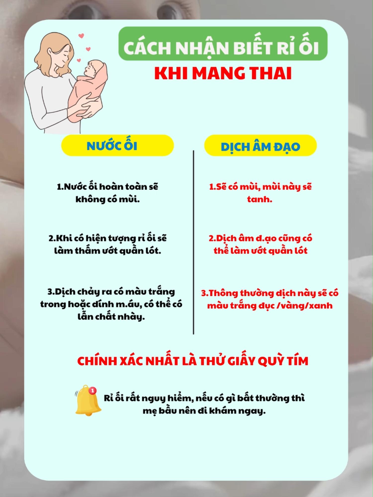 Cách phân biệc nhận biết rỉ ối khi mang thai, các mẹ lưu ý nhé. #emmasivn #mebauthongthai #rỉối #video #xuhuongtiktok #mangthai #embedangyeu