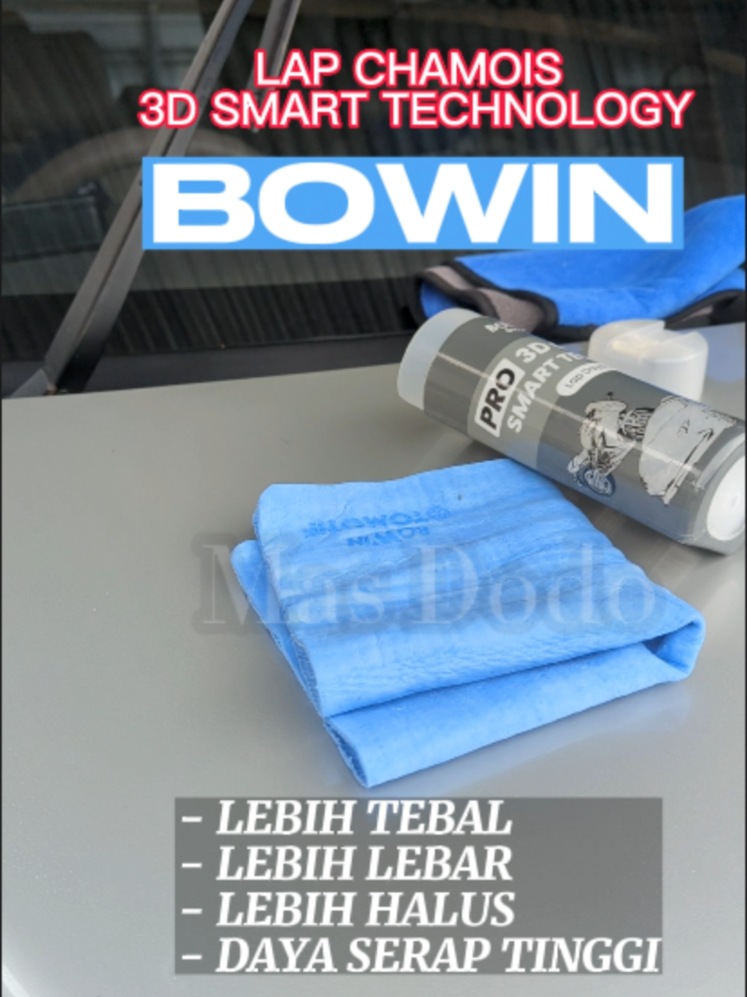 LAP KANEBO YANG LEBIH TEBAL LEBIH LEBAR DAN LEBIH HALUS PUNYA DAYA SERAP TINGGI #kanebo #bowin #lapmobil