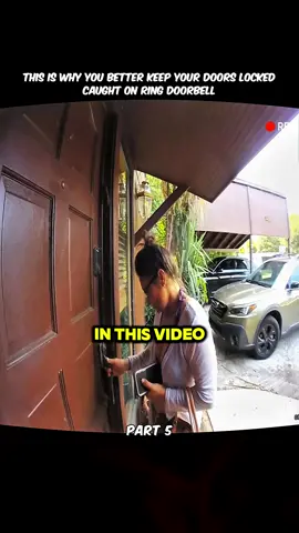 Part 5 #doorbellcamera #cameracontrol #caughtoncamera #camera #ringdoorbell #creepy #scary #camerafootage #tiktok #doorbell 